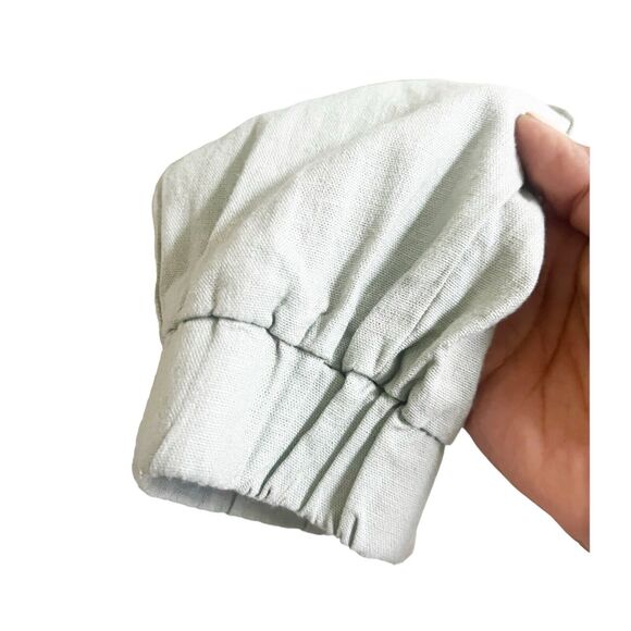 Banjara Linen Blend Jogger Style Pants Crossover Front Sage Green Size Small - Picture 6 of 8